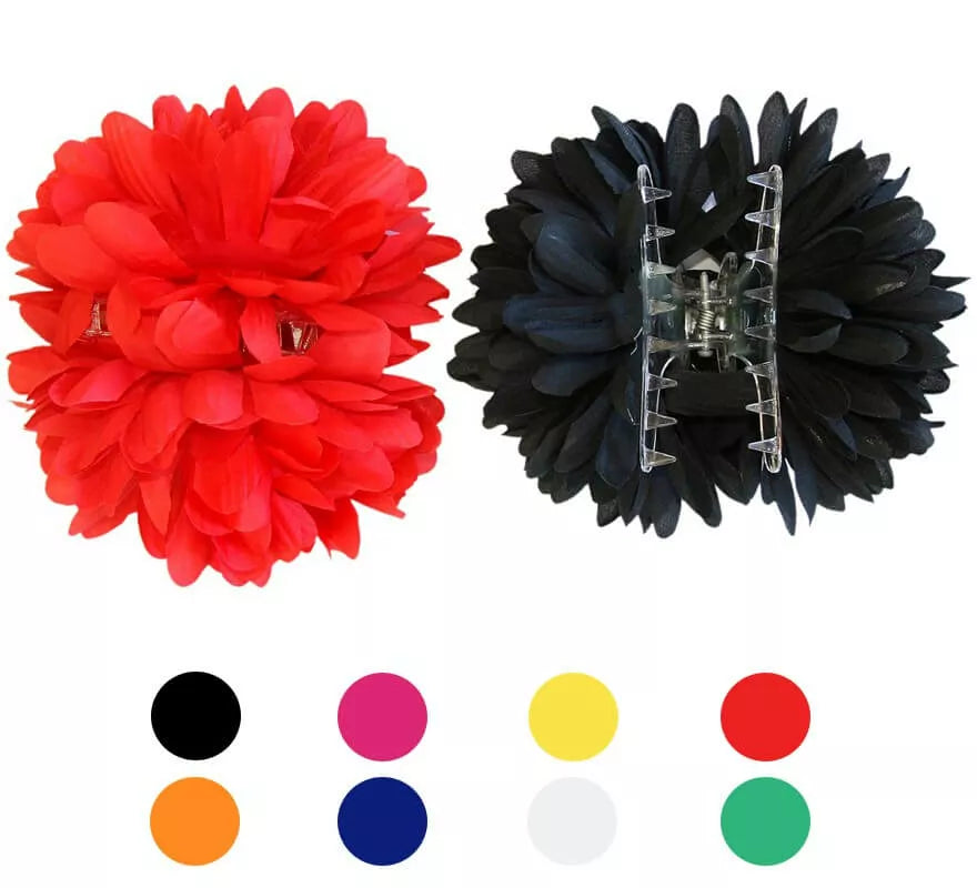 Translation missing: es.Flor Dalia con Pinza para Flamencas y Chulapas en varios colores