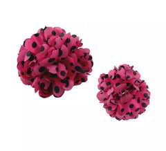 Flor Sevillana con Lunares Negros y Pinza 13 cm en varios colores
