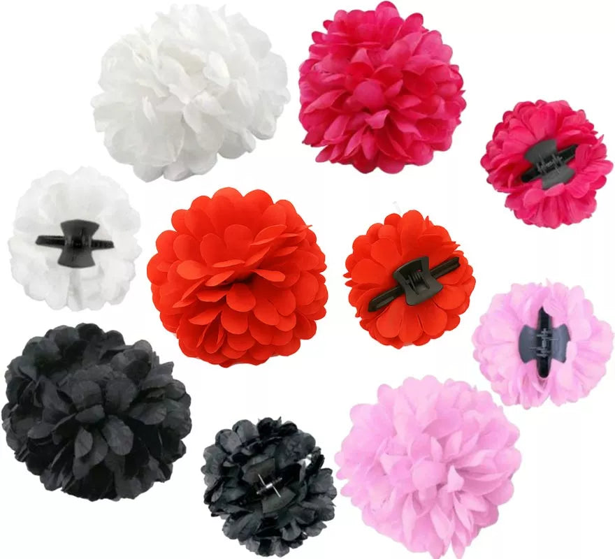 Translation missing: es.Flor Sevillana o Chulapa de 8 cm con pinza en varios colores