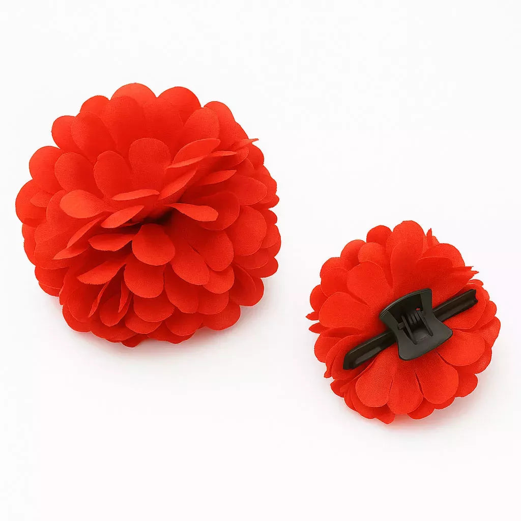 Translation missing: es.Flor Sevillana o Chulapa de 8 cm con pinza en varios colores