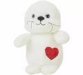 Foca de Peluche con Corazón en varios tamaños