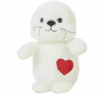 Foca de Peluche con Corazón en varios tamaños