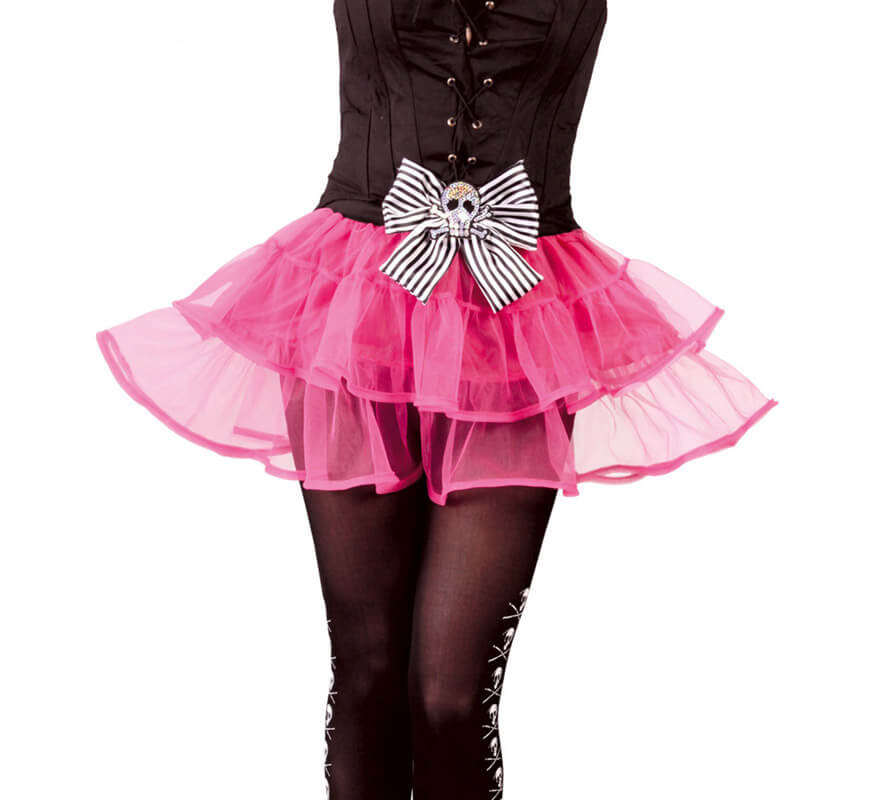 Translation missing: es.Tutú rosa de Pirata con calavera para mujer