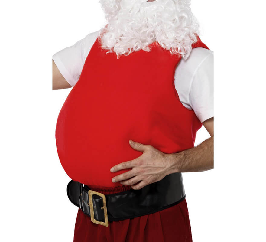 Translation missing: es.Barriga de Papá Noel en color Rojo para Navidad