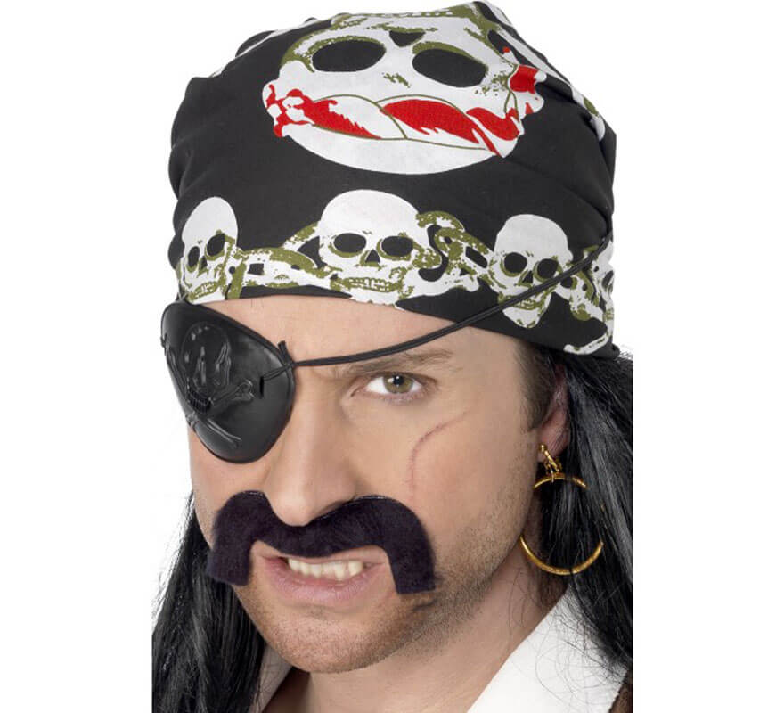 Translation missing: es.Bandana Pirata con Calaveras Rojas y Verdes