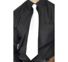 Corbata Gánster Deluxe color Blanco