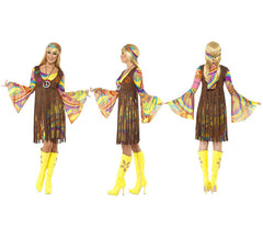 Disfraz de Hippy Fabulosa para Mujer talla M