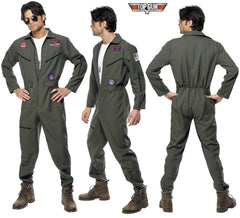 Disfraz de Piloto de Avión Top Gun para hombre talla L
