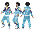 Disfraz de Chico Chandal Azul de los 80 para Hombre talla M