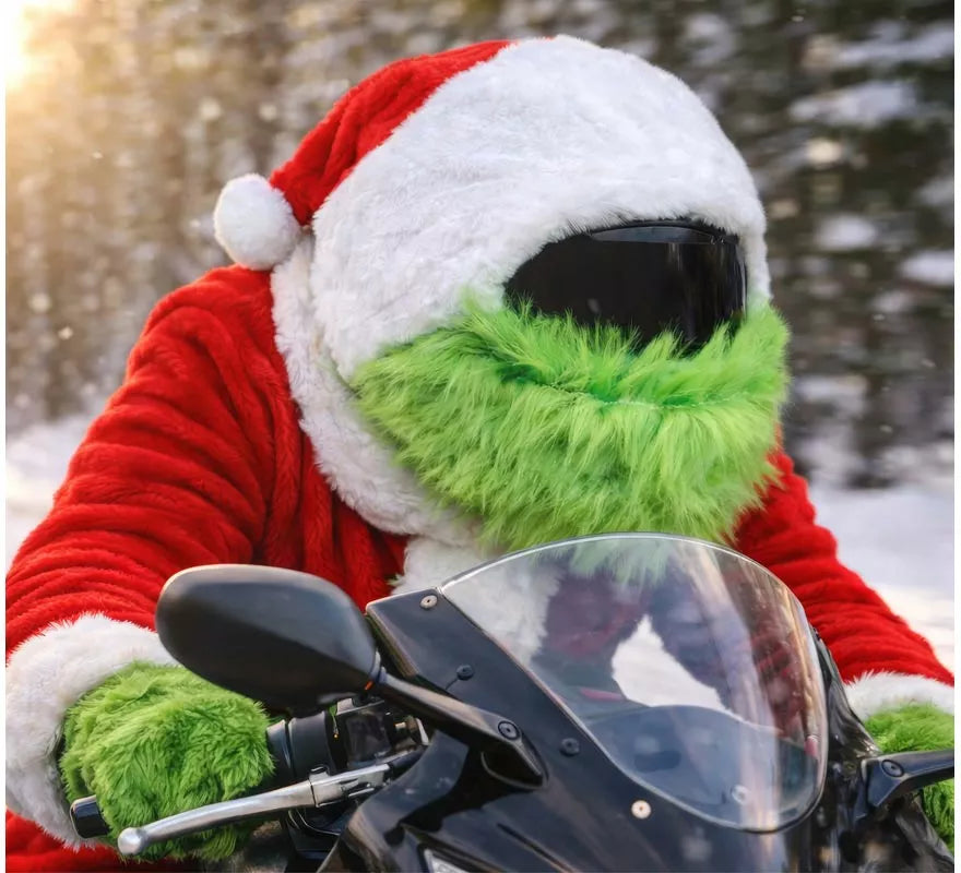 Funda de Casco de Duende Gruñón de Navideño