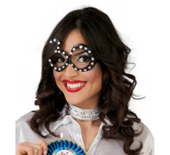 Gafas 30 años negras con brillantes