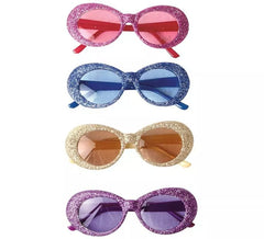 Gafas Años 60 con purpurina en colores surtidos