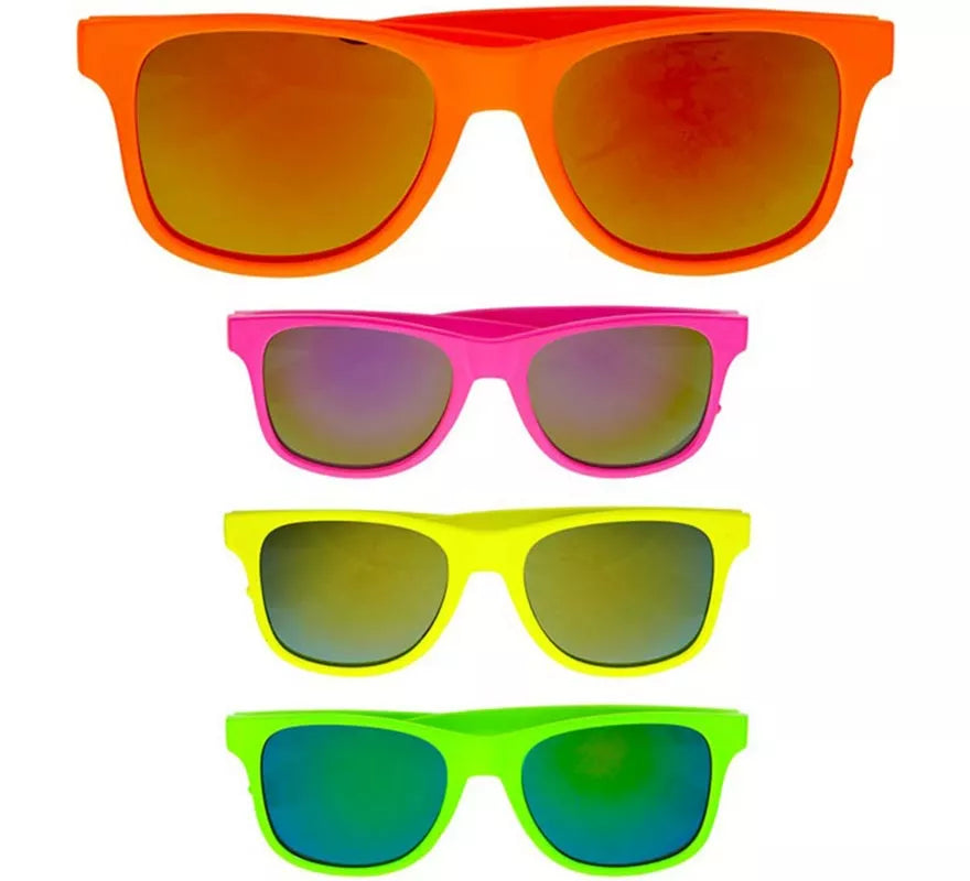 Translation missing: es.Gafas Años 80 neón con Lentes en colores surtidos