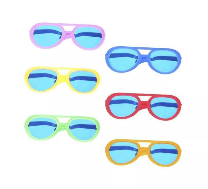 Gafas azules gigantes colores surtidos