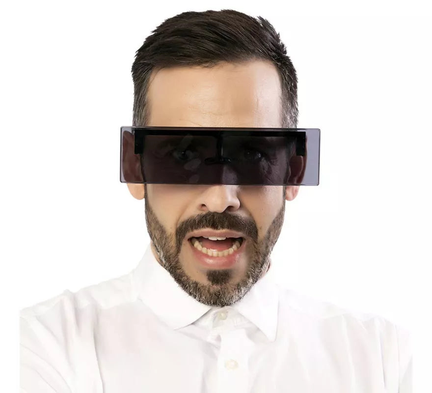 Gafas Censurado rectangulares negras