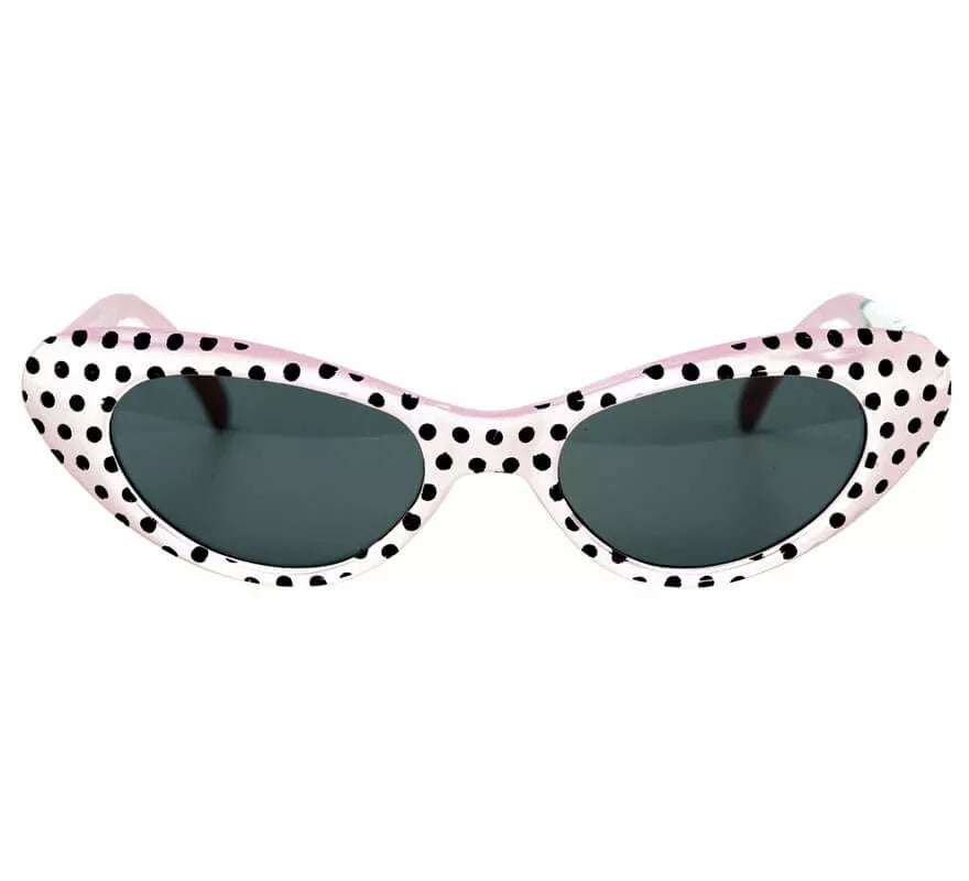 Translation missing: es.Gafas Chica de los Años 40 o 50 a lunares blancas