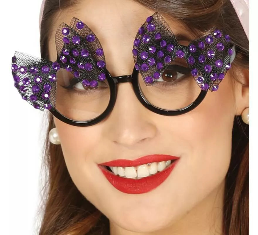 Translation missing: es.Gafas con 2 Lazos Lila