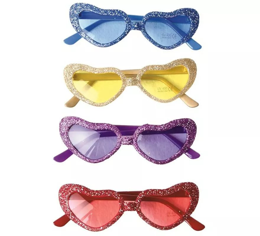 Translation missing: es.Gafas con corazones en colores surtidos
