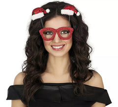 Gafas con Gorritos de Papá Noel