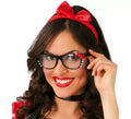 Gafas con lazo y brillantes