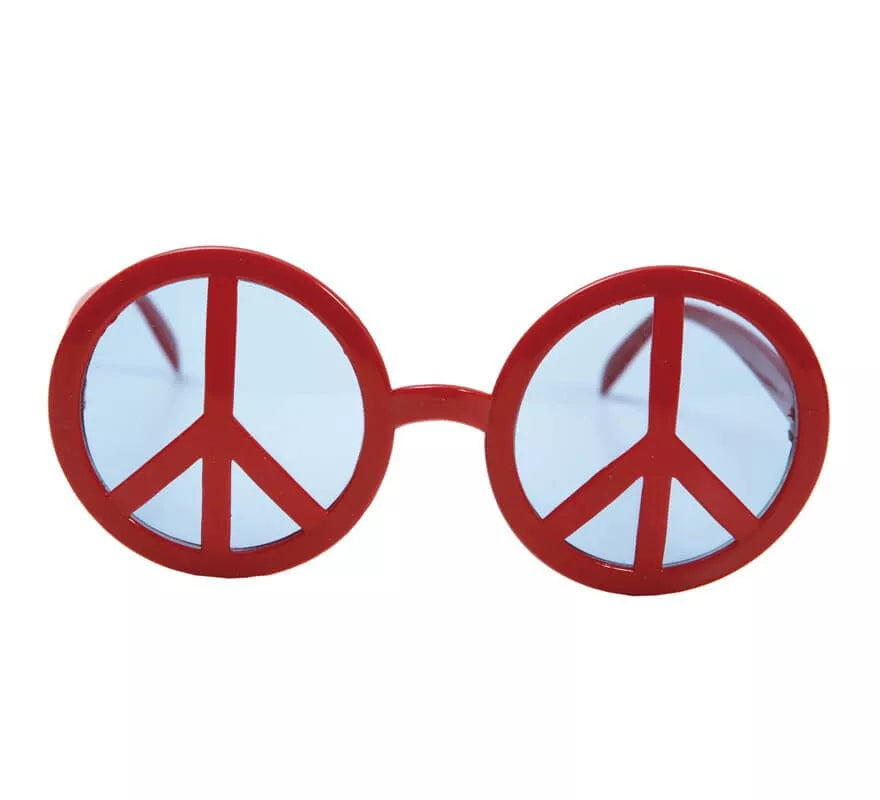 Translation missing: es.Gafas con Símbolo de La Paz rojas
