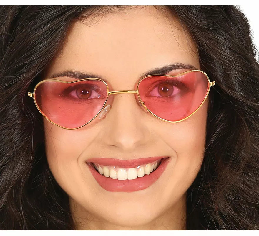 Gafas Corazón Rojo