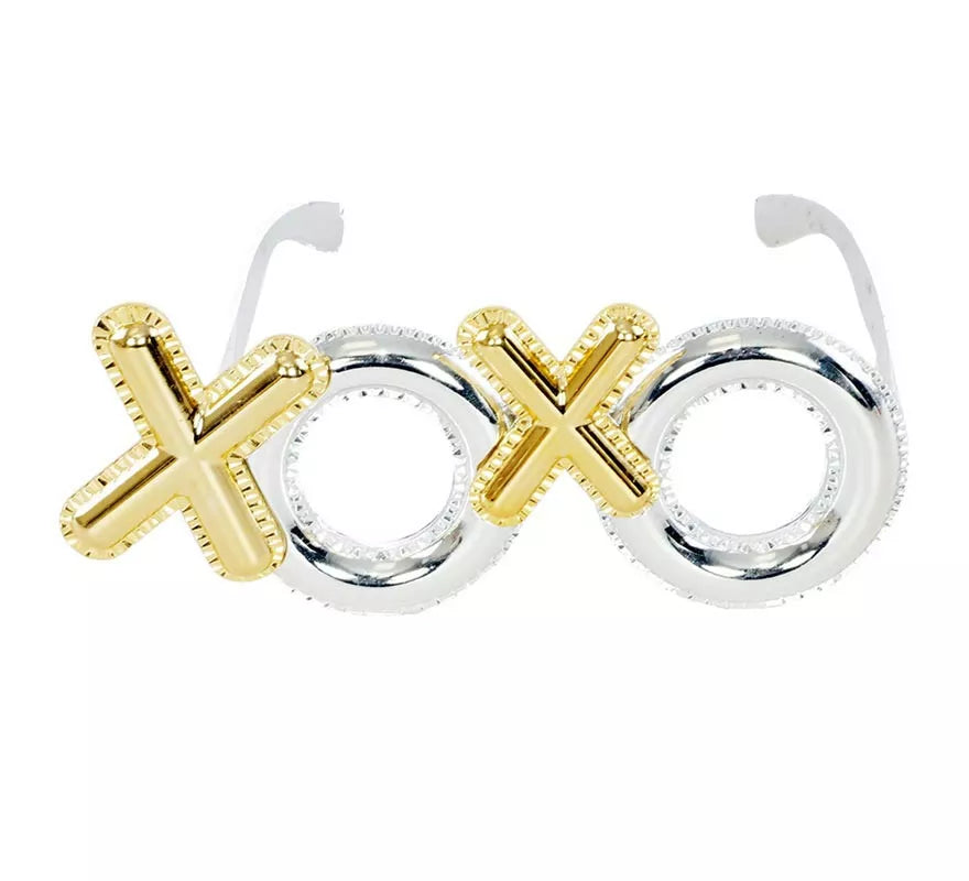 Translation missing: es.Gafas de Besos XOXO dorado y plata