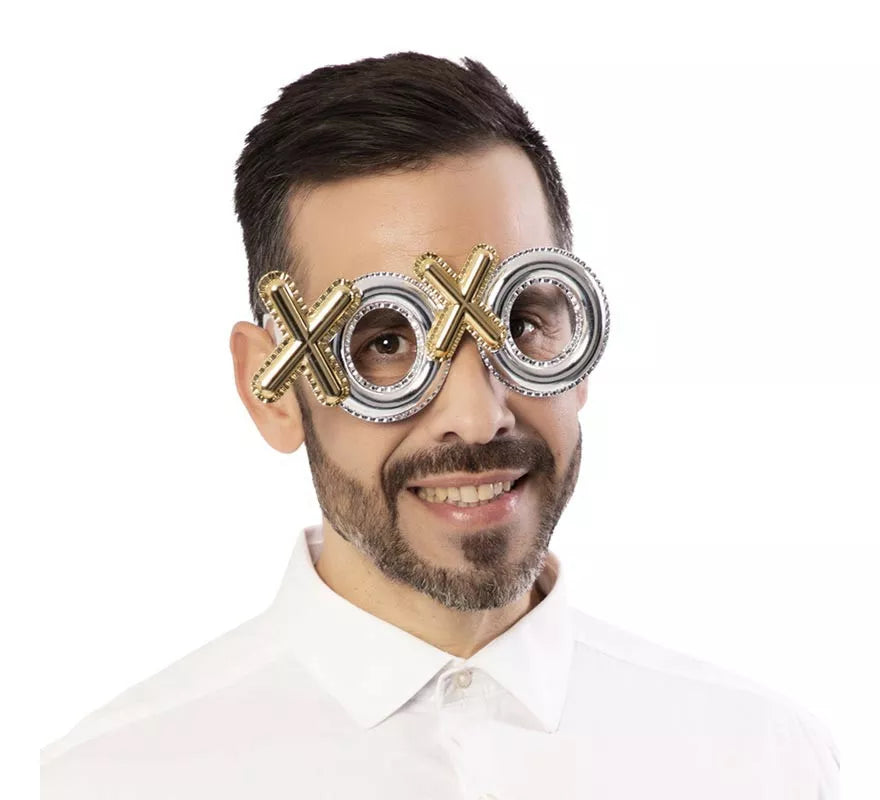 Translation missing: es.Gafas de Besos XOXO dorado y plata