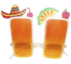 Gafas de Coctel naranja adulto