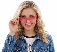 Gafas de Corazones rosa