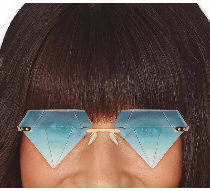 Translation missing: es.Gafas de Diamantes azul adulto
