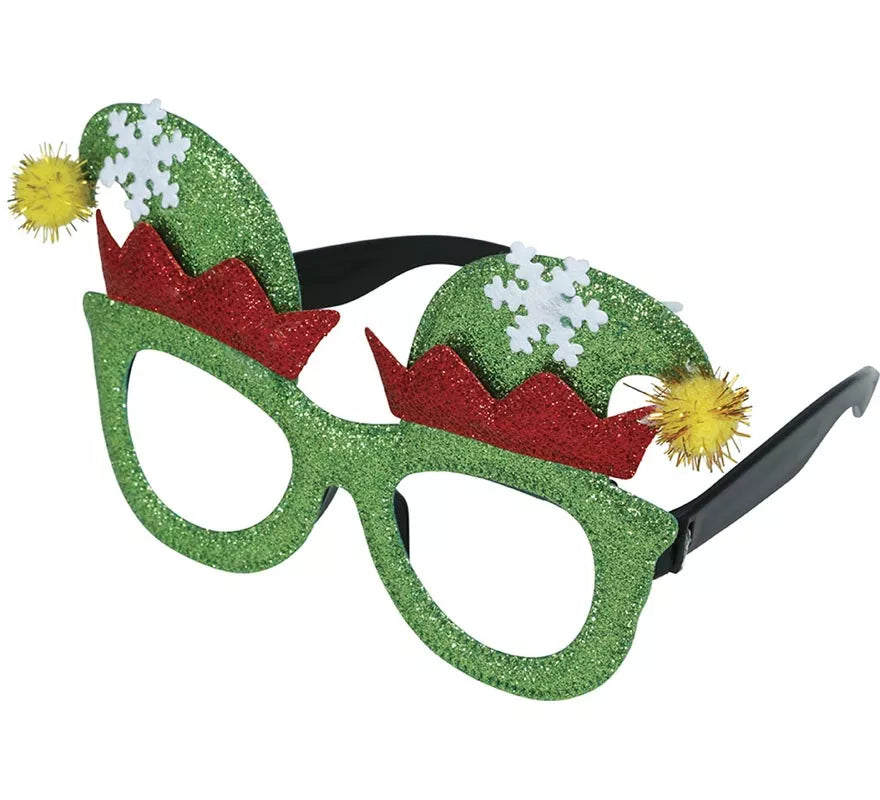 Translation missing: es.Gafas de Elfo con Zapatos y Copos de Nieve