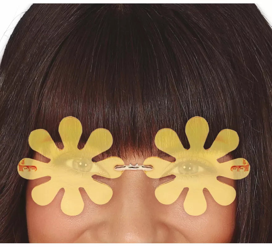 Translation missing: es.Gafas de Flores amarillas adulto