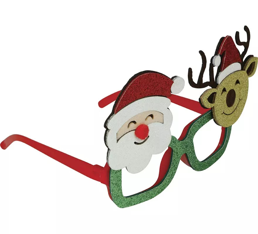 Gafas de Papá Noel y Reno