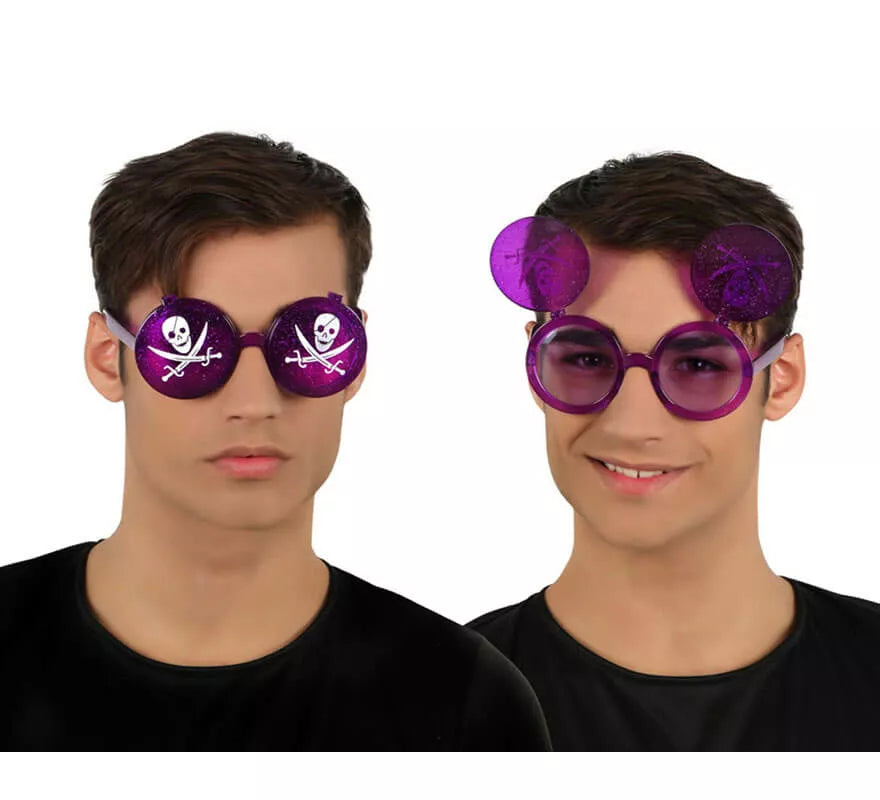 Translation missing: es.Gafas de Pirata Calavera con tapa