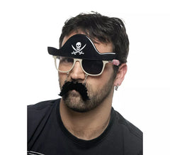 Gafas de Pirata con Bigote y Sombrero