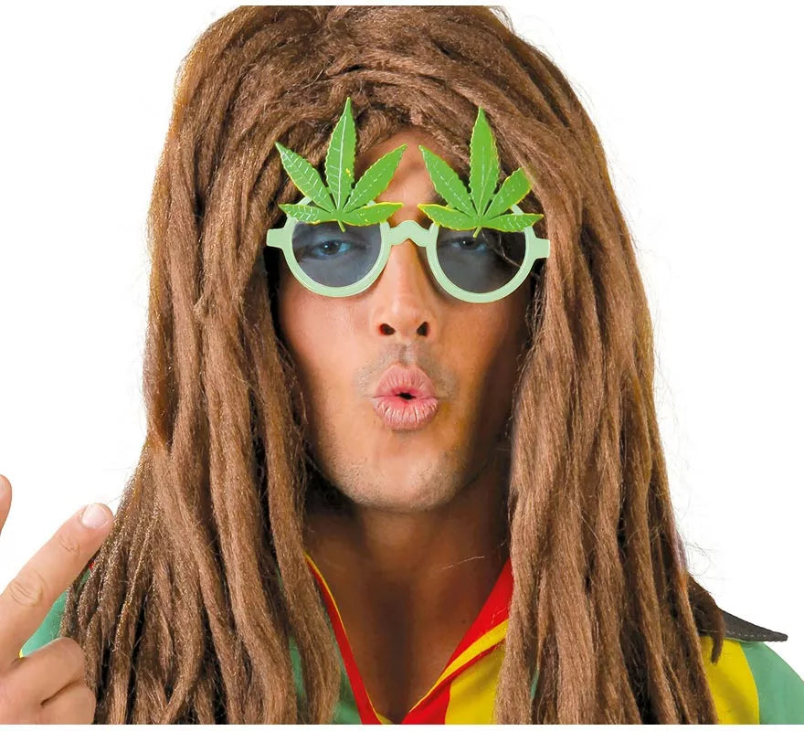Translation missing: es.Gafas de Rastafari con hojas de Marihuana