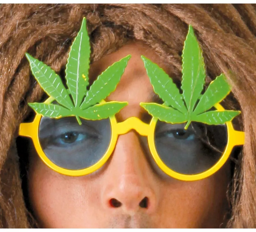 Translation missing: es.Gafas de Rastafari con hojas de Marihuana