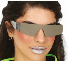 Gafas Espejo del futuro gris adulto
