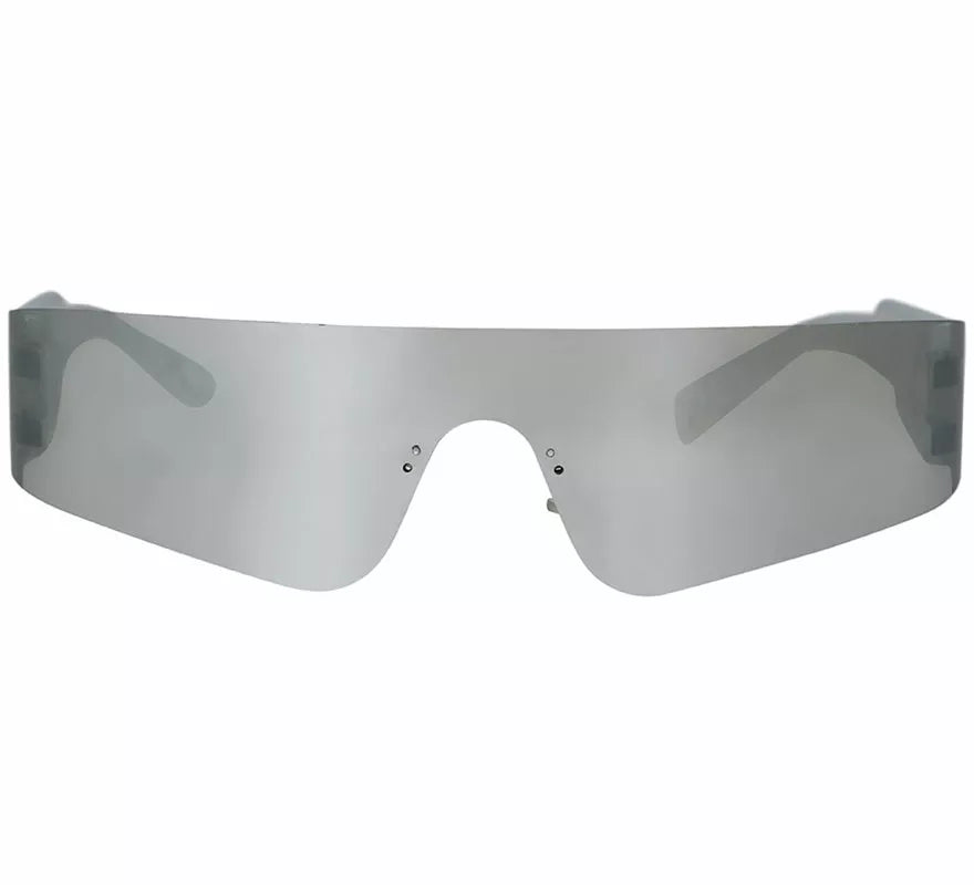 Gafas Espejo del futuro gris adulto