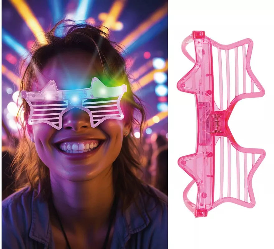 Translation missing: es.Gafas Estrellas a rayas con Led