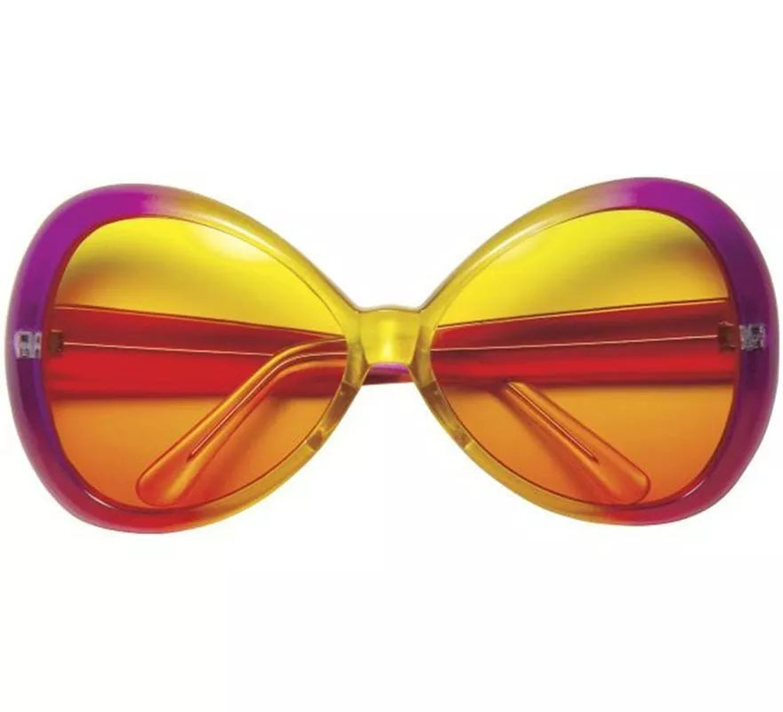Translation missing: es.Gafas Grandes Años 60 rosas y amarillas
