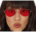 Gafas Hippie de Corazones Rojos