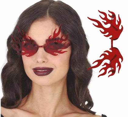 Gafas Llama rojas Plástico