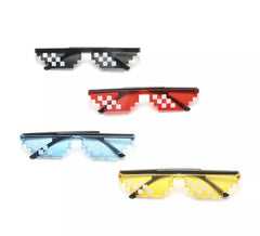Gafas oscuras Pixeles punteadas en colores surtidos adulto