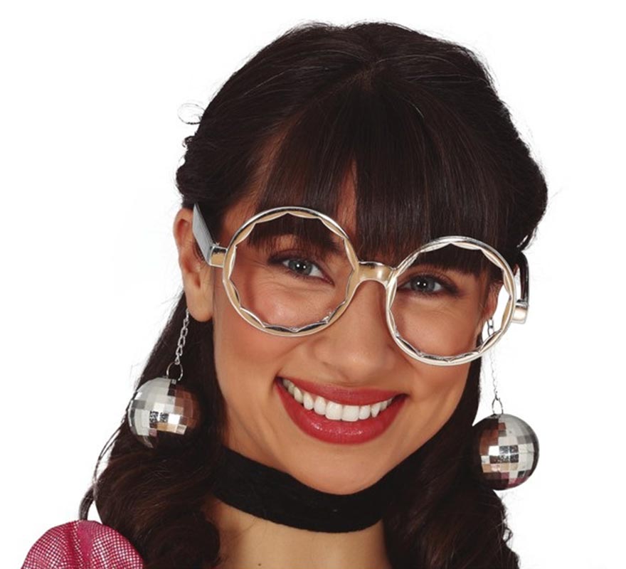 Translation missing: es.Gafas Plateadas Grandes con Bolas
