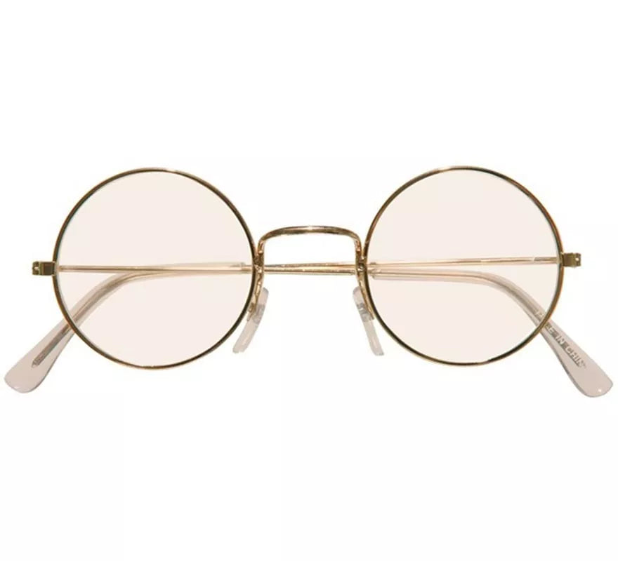 Translation missing: es.Gafas Redondas Doradas con Cristales