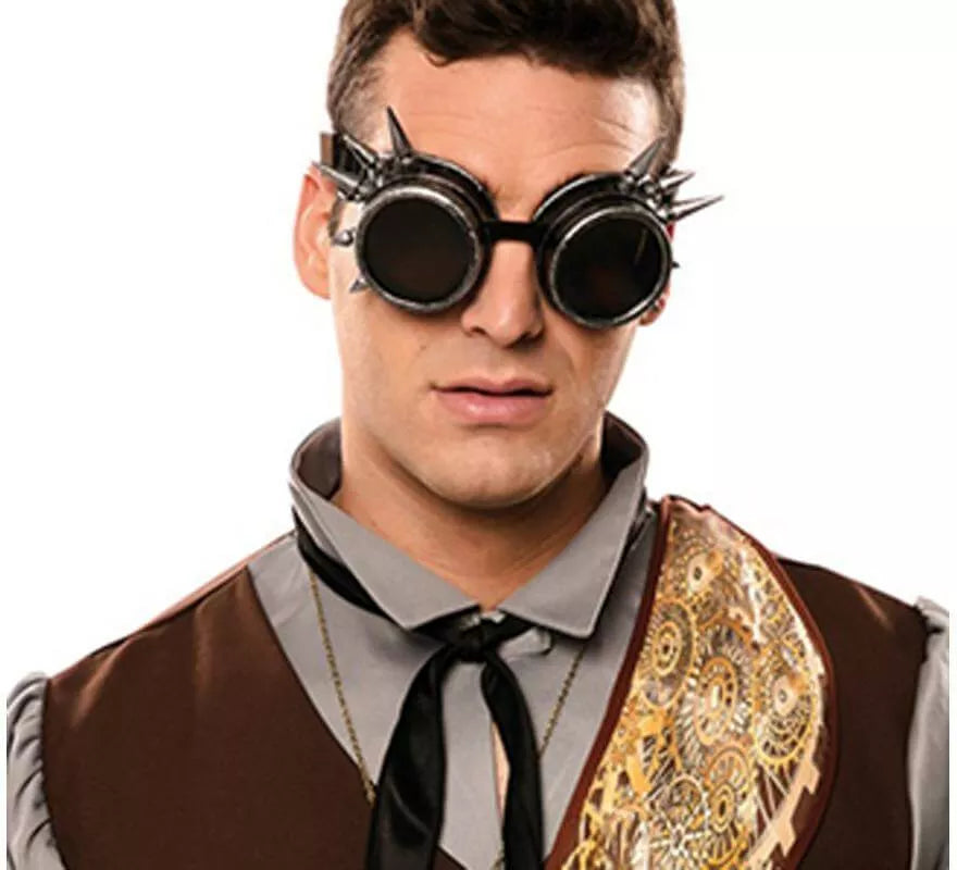 Gafas Steampunk Bronce con Púas