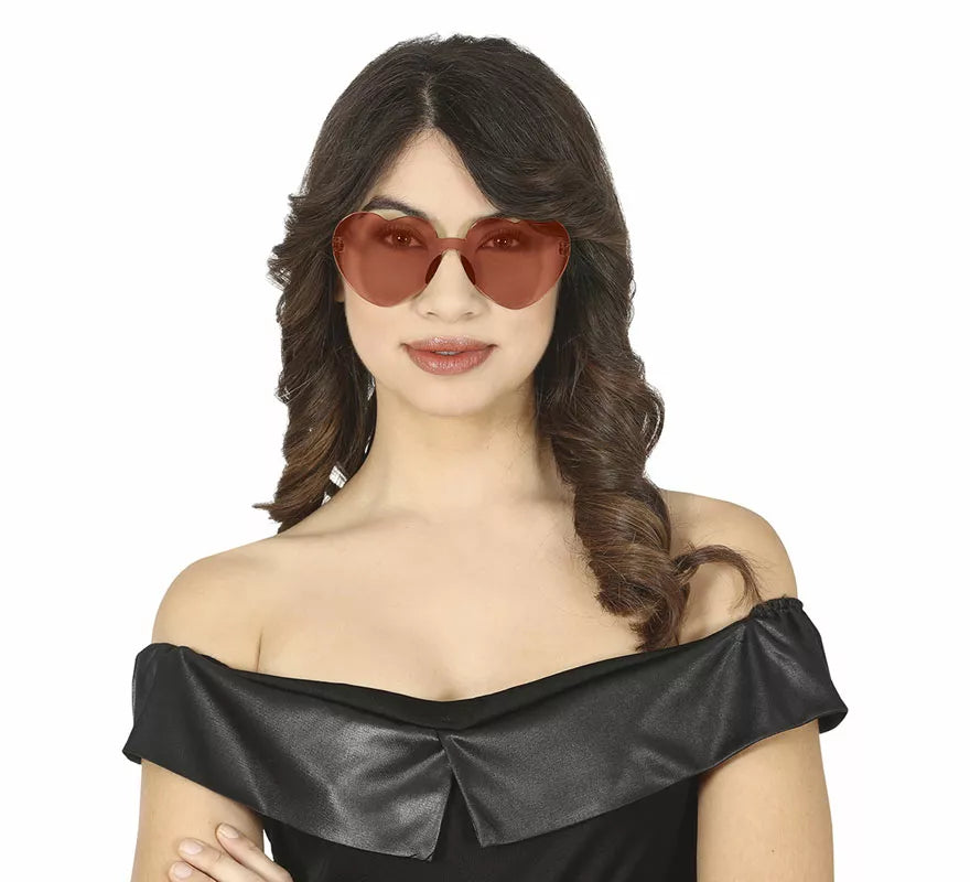 Translation missing: es.Gafas Transparentes de Corazón rojo