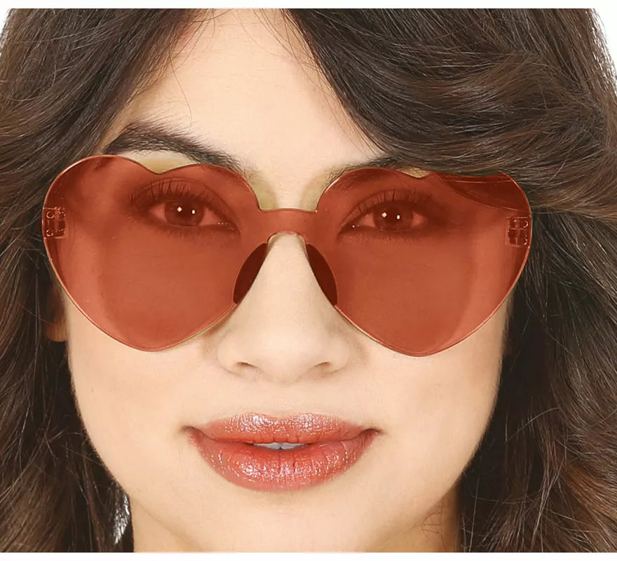 Translation missing: es.Gafas Transparentes de Corazón rojo